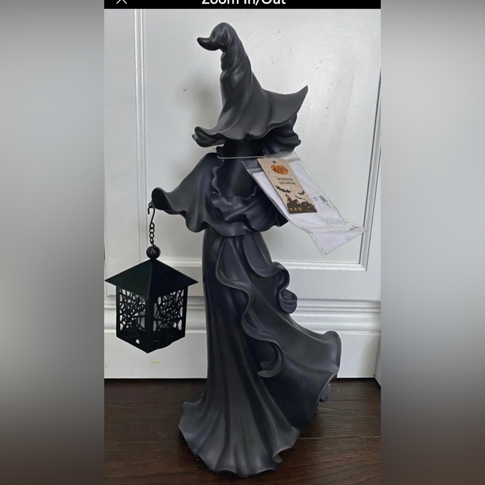 Cracker Barrel Witch with LED lantern